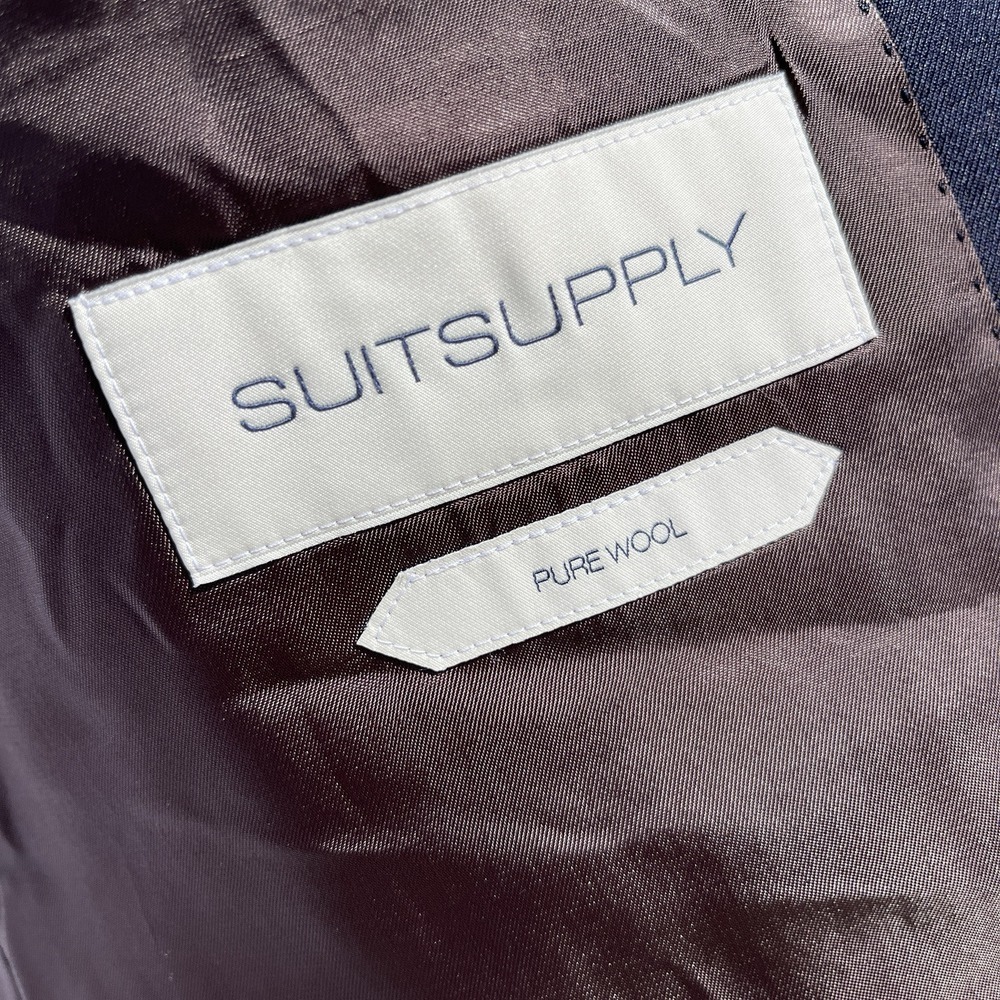 Suitsupply Men's (42) Pure wool Reda 1865 blazer two button gray formal business